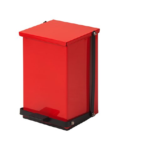 Picture of Trash Can Premium 24 Quart Rectangular Red Steel Step OnTP-24R