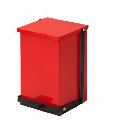 Picture of Trash Can Premium 24 Quart Rectangular Red Steel Step OnTP-24R
