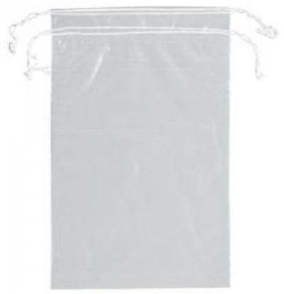 Picture of Patient Belongings Bag 5 X 8 Inch Plastic Drawstring Closure ClearG100