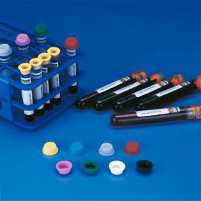 Picture of Test Tube Closure Fisherbrand® Sav-It® Leak Resistant, White, 0.93 mm Closures, 1000 per Pack Use With 12 mm Culture Tube and 13 mm Blood Collection Tube0270716
