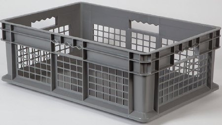 Picture of Storage Crate Gray Polyethylene 8-1/4 X 15-3/4 X 23-3/4 Inch1661G