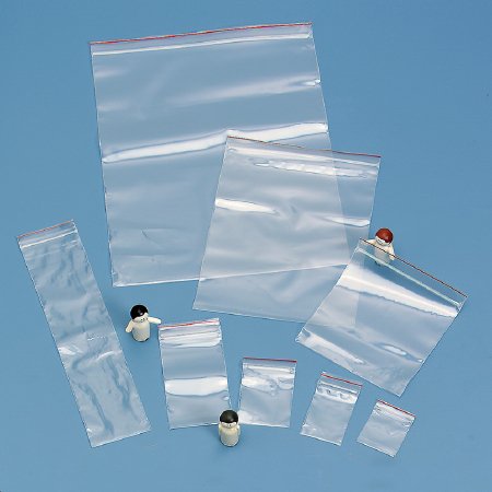 Picture of Zip Closure Bag Red Line™ 3 X 5 Inch Plastic Clear7519