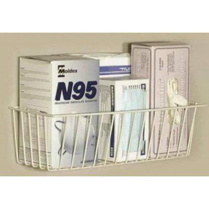 Picture of Storage Basket PAC RAC Almond Steel 5 X 7 X 17-1/2 Inch1059