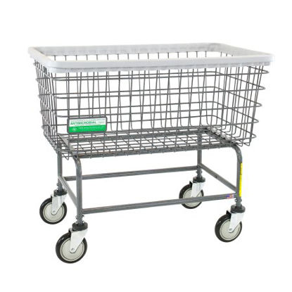 Picture of Antimicrobial Laundry Cart 100 lbs. Weight Capacity Steel Tubing 5 Inch Clean Wheel System™ Casters201H/ANTI