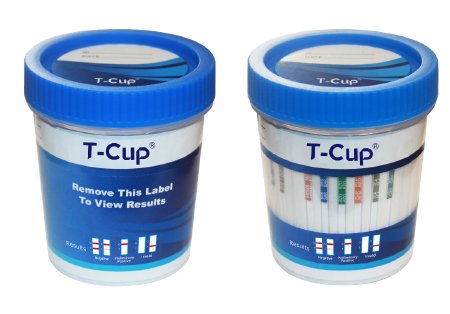 Picture of Drugs of Abuse Test with Adulterants T-Cup® 12-Drug Panel AMP, BAR, BUP, BZO, COC, mAMP/MET, MDMA, MOP, MTD, OXY, PCP, THC (CR, pH, SG) Urine Sample 25 TestsTDOA-6125A3