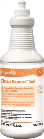 Picture of Carpet Stain Remover Diversey™ Citrus Express™ Gel 32 oz. Bottle Citrus Scent Manual SqueezeDVO95002523