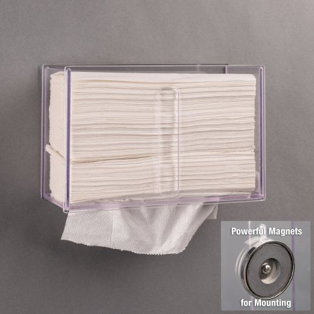 Picture of Paper Towel Dispenser Clear PETG Manual Magnet MountPAPRTWL-M