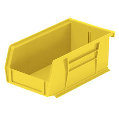Picture of Storage Bin HCL Super Tough Yellow Industrial Grade Polymers 3 X 4-1/8 X 7-3/8 Inch1405Y