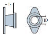 Picture of Ear Ventilation Tube Duravent™ 1.27 Inner Dimension Silicone Blue240075
