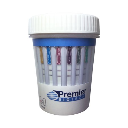 Picture of Drugs of Abuse Test Bio-Cup™ 12-Drug Panel AMP500, BAR300, BUP10, BZO300, COC150, MDMA500, mAMP/MET500, MTD300, OPI300, OXY100, PCP25, THC50 Urine Sample 5 TestsPCA-12CW-LC-5