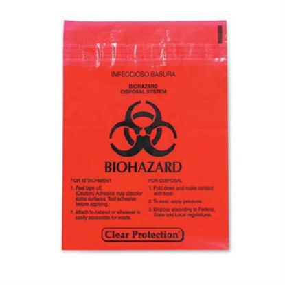 Picture of BAG, BIOHAZARD STICK ON 1.4QT 9"X10" (100/PK)ML2637