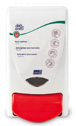 Picture of Hand Hygiene Dispenser White Plastic Manual Push 1 Liter Wall MountSAN1LDS