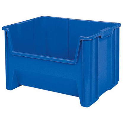 Picture of Storage Bin Stak-N-Store Blue Industrial Grade Polymers 12-7/16 X 15-1/4 X 19-7/8 Inch13017BLUE