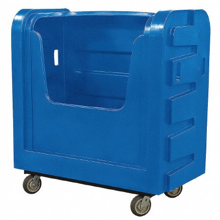 Picture of Bulk Linen Cart 2 Shelves 800 lbs. Weight Capacity LDPE 6 Inch Swivel Casters19D631