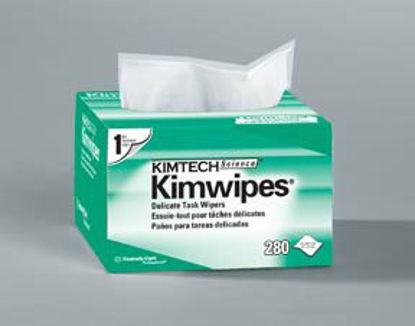 Picture of Delicate Task Wipe Kimtech Science Kimwipes Light Duty White NonSterile 1 Ply Tissue 11-4/5 X 11-4/5 Inch Disposable066661A
