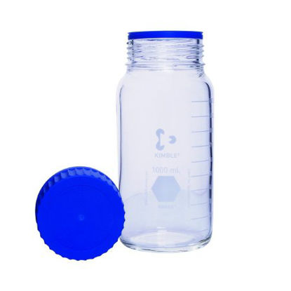 Picture of Media Storage Bottle Kimble® KIMAX® GLS 80® Wide Mouth Borosilicate Glass 1,000 mL (32 oz.)14393-1000