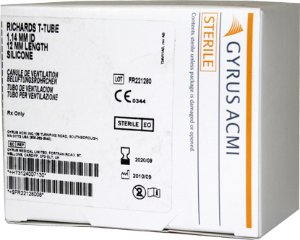 Picture of Ear Ventilation Tube Richards T 9.8 mm Silicone Blue240071