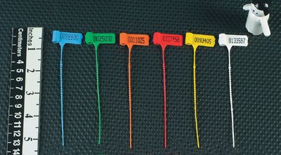 Picture of Pull-Tight Baby Seal Health Care Logistics Consecutively Numbered Yellow Polypropylene 5 Inch7926