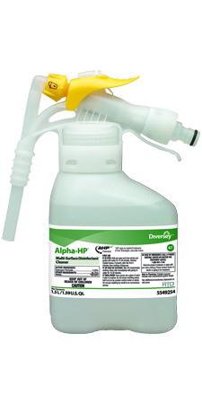 Picture of Diversey™ Alpha-HP® Surface Disinfectant Bactericidal Liquid Concentrate 1.5 Liter Bottle Citrus Scent NonSterileDVO 5549254