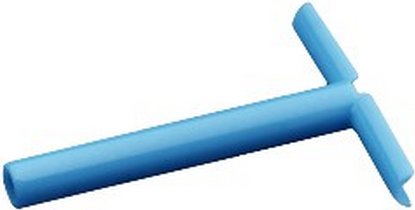 Picture of Ear Ventilation Tube T-Tube 1.14 mm Inner Diameter / 4.1 mm Inner Flange Diameter / 4.8 mm Inner Flange Distance Silicone Elastomer Blue SterileVT-0406-01