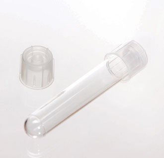 Picture of Nunc™ Test Tube Round Bottom Plain 17.5 X 95 mm 14 mL Without Color Coding Dual Position Snap Cap Polystyrene Tube12565971