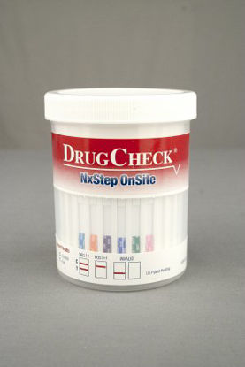 Picture of Drugs of Abuse Test DrugCheck® NxStep OnSite 6-Drug Panel AMP, COC, mAMP/MET, OPI, OXY, THC Urine Sample 25 Tests60620