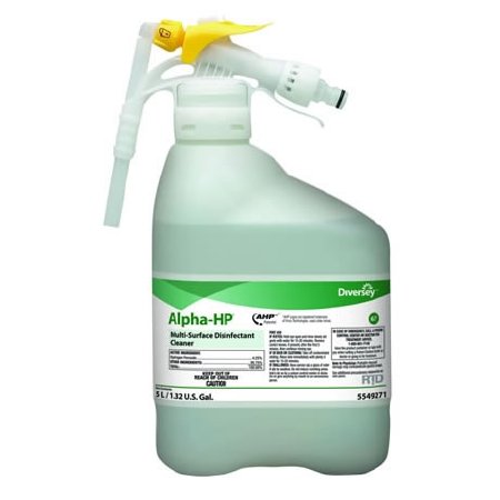 Picture of Diversey™ Alpha-HP® Surface Disinfectant Cleaner Peroxide Based Liquid Concentrate 5 Liter Bottle Citrus Scent NonSterileDVO5549271