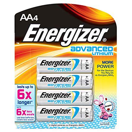 Picture of Lithium Battery Energizer® Advanced AA Cell 1.5V Disposable 4 Pack0055904