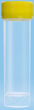 Picture of Centrifuge Tube Conical Bottom, Skirted Plain 25 X 90 mm 25 mL Yellow Screw Cap Polypropylene Tube60.9922.243