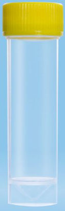 Picture of Centrifuge Tube Conical Bottom, Skirted Plain 25 X 90 mm 25 mL Yellow Screw Cap Polypropylene Tube60.9922.243