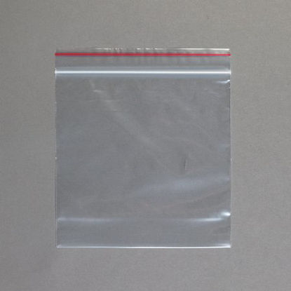 Picture of Zip Closure Bag Red Line™ 6 X 6 Inch Plastic Clear7530