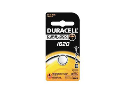 Picture of Lithium Battery Duracell® CR1620 Coin Cell 3V Disposable 1 PackDL1620BPK