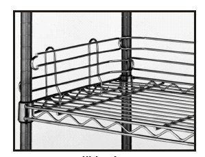 Picture of Shelf Ledge Metro® Erecta Shelf® 4 X 60 Inch, Stainless SteelL60N-4C