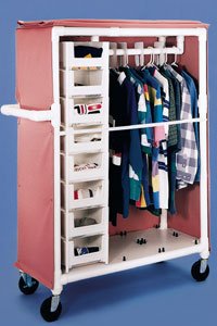 Picture of Laundry / Garment Cart with Cover Adapt-A-Cart PVC 5 Inch Heavy Duty Casters, 2 LockingSLC-333