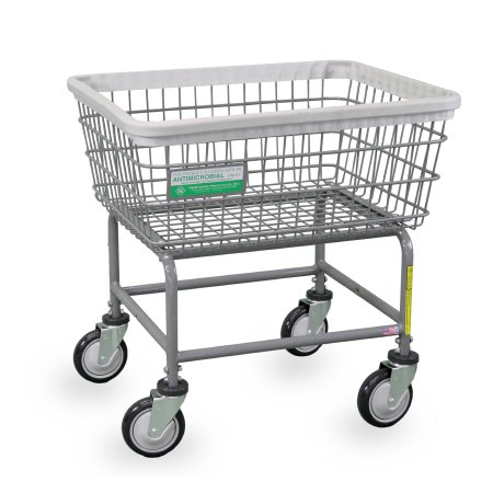 Picture of Antimicrobial Laundry Cart 100 lbs. Weight Capacity Steel Tubing 5 Inch Clean Wheel System™ Casters100E/ANTI