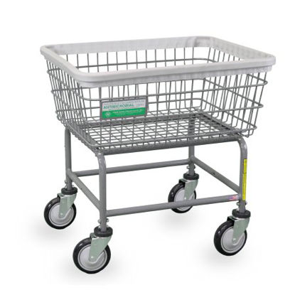 Picture of Antimicrobial Laundry Cart 100 lbs. Weight Capacity Steel Tubing 5 Inch Clean Wheel System™ Casters100E/ANTI