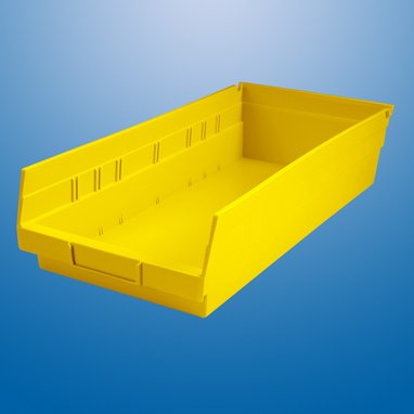 Picture of Shelf Bin Health Care Logistics® Yellow Industrial Grade Polymers 4 X 8-3/8 X 17-7/8 Inch1457Y