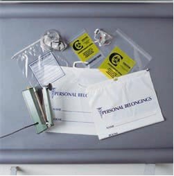 Picture of Patient Belongings Bag 9 X 12 Inch Plastic Drawstring Closure ClearG103