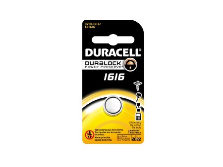 Picture of Lithium Battery Duracell® CR1616 Coin Cell 3V Disposable 1 PackDL1616BPK
