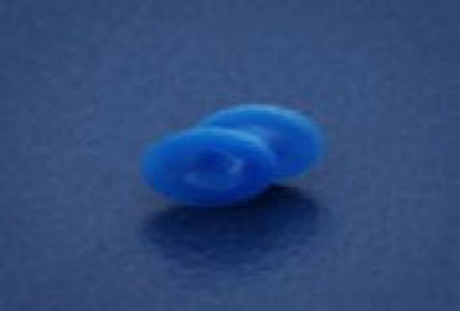Picture of Ear Ventilation Tube Pope Pope Beveled Grommet 2.6 mm Polyethylene Blue SterileVT-1504-01