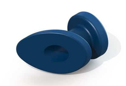 Picture of Ear Ventilation Tube Armstrong Grommet 1.1 mm Polyethylene Blue SterileVT-0509-01