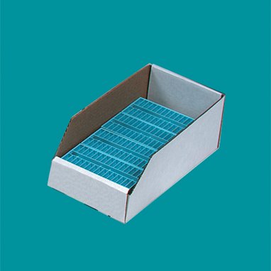 Picture of Shelf Caddy Health Care Logistics® Brown / White Corrugated Cardboard 4-1/2 X 6 X 12 Inch7465