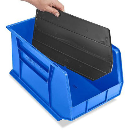 Picture of Storage Bin Black Plastic 10 X 18 InchS-12421D