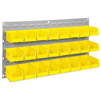 Picture of Storage Bin Organizer Uline® Yellow Steel / Plastic 19 X 36 InchH-1493Y