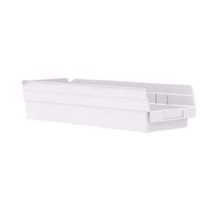 Picture of Shelf Bin Akro-Mils® White Industrial Grade Polymers 4 X 6-5/8 X 17-7/8 Inch30138WHITE