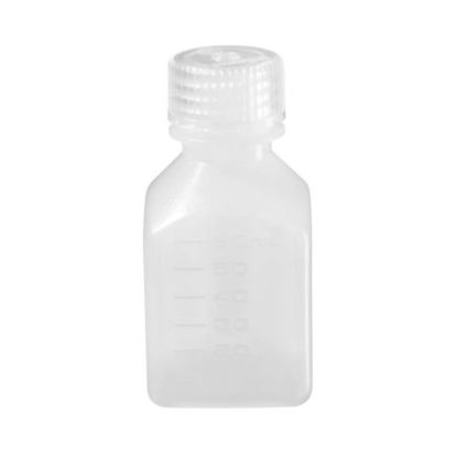 Picture of General Purpose Bottle Nalgene™ Narrow Mouth / Square HDPE / Polypropylene 60 mL (2 oz.)2018-0060