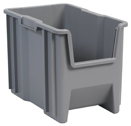 Picture of Storage Bin Stak-N-Store Gray Industrial Grade Polymers 10-7/8 X 12-1/2 X 17-1/2 Inch13014GREY