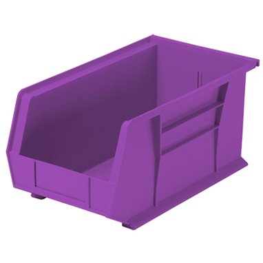 Picture of Storage Bin HCL Super Tough Purple Industrial Grade Polymers 7 X 8-1/4 X 14-3/4 Inch1415PP