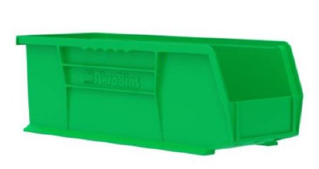Picture of Stackable Bins AkroBins® Green Plastic 5 X 5 X 14-3/4 Inch30234GREEN