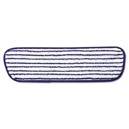 Picture of Wet Finish Mop Pad Rubbermaid® Commercial Blue / White Microfiber ReusableRCPQ800WHI